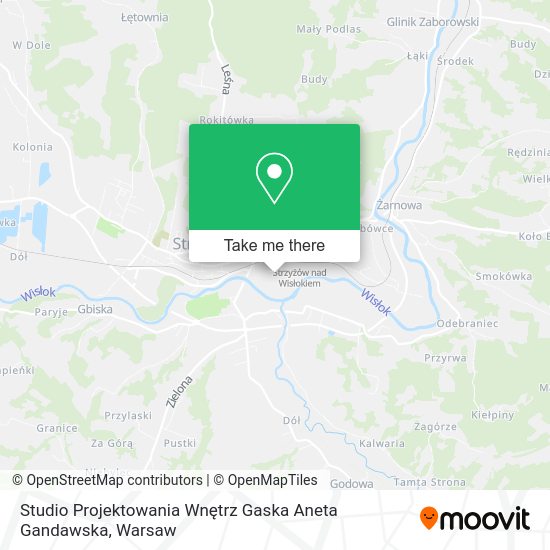 Studio Projektowania Wnętrz Gaska Aneta Gandawska map