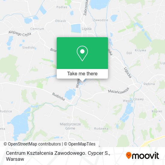 Centrum Kształcenia Zawodowego. Cypcer S. map