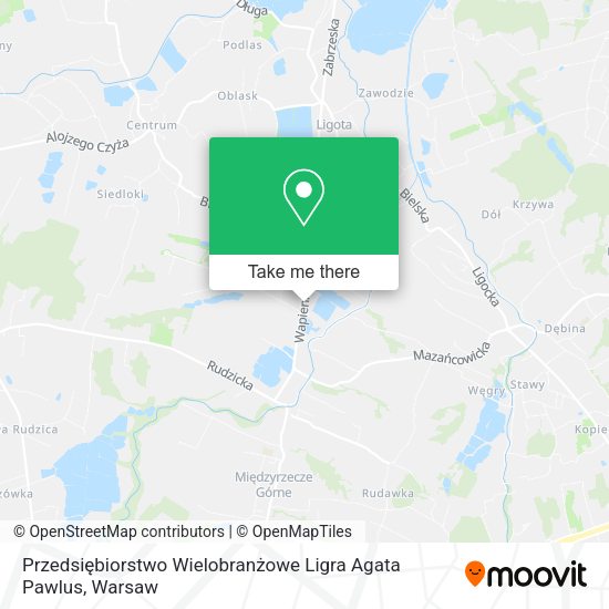 Przedsiębiorstwo Wielobranżowe Ligra Agata Pawlus map