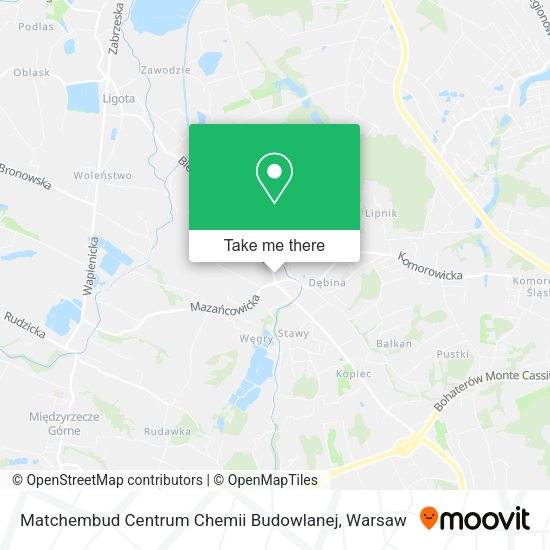 Matchembud Centrum Chemii Budowlanej map