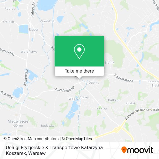 Usługi Fryzjerskie & Transportowe Katarzyna Koszarek map