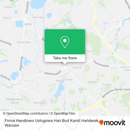 Firma Handlowo Usługowa Han Bud Kamil Hańderek map