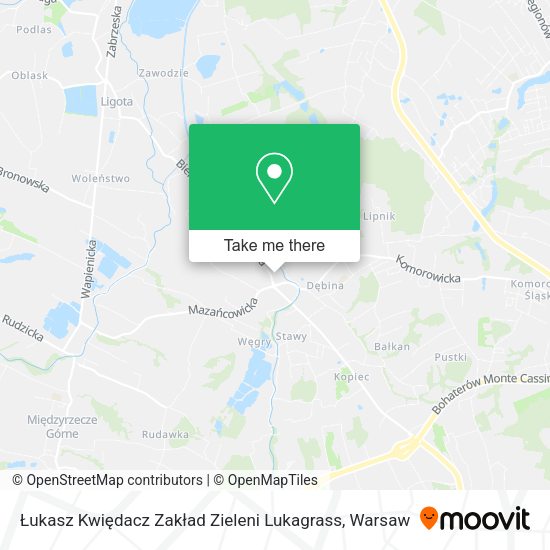 Łukasz Kwiędacz Zakład Zieleni Lukagrass map