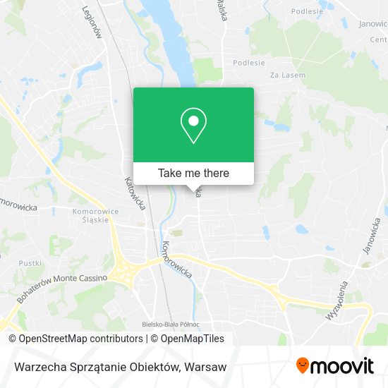 Warzecha Sprzątanie Obiektów map