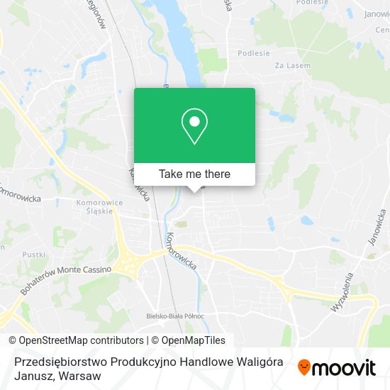 Przedsiębiorstwo Produkcyjno Handlowe Waligóra Janusz map