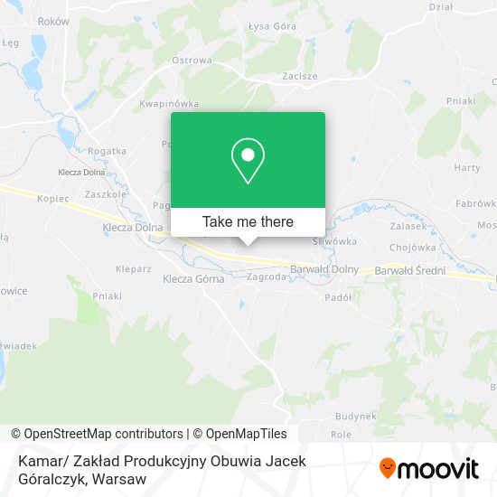 Kamar/ Zakład Produkcyjny Obuwia Jacek Góralczyk map