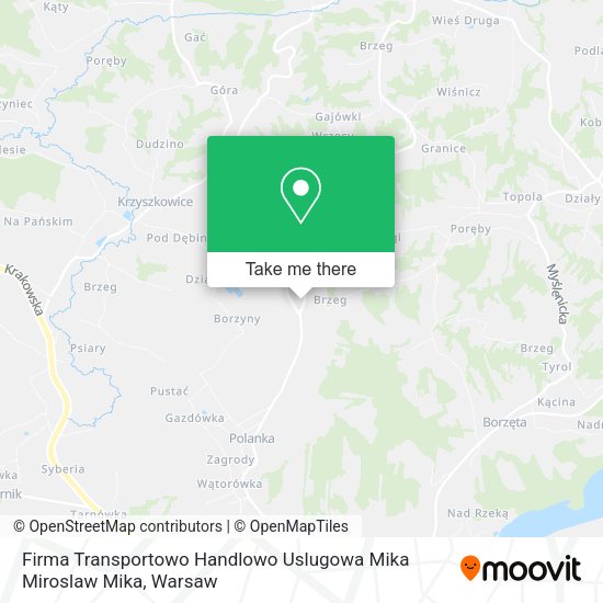 Firma Transportowo Handlowo Uslugowa Mika Miroslaw Mika map