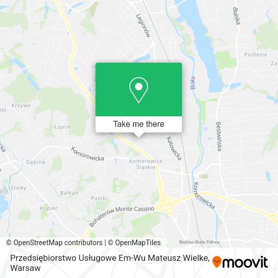 Przedsiębiorstwo Usługowe Em-Wu Mateusz Wielke map