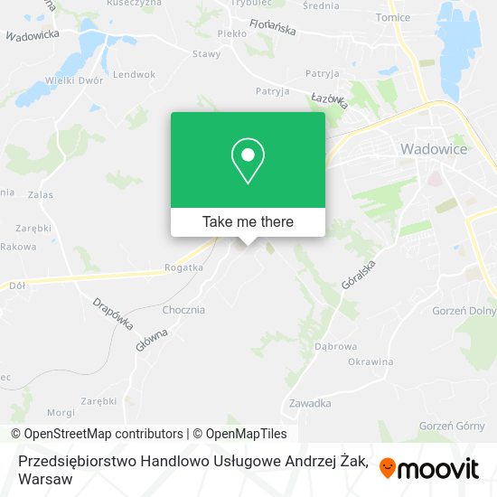 Przedsiębiorstwo Handlowo Usługowe Andrzej Żak map