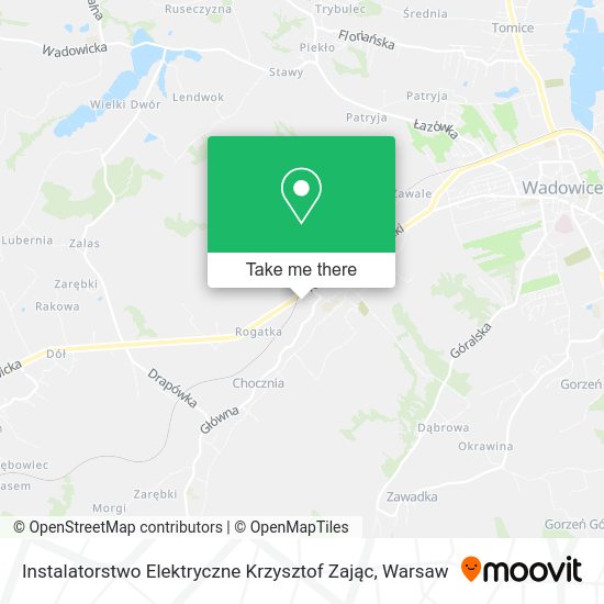 Instalatorstwo Elektryczne Krzysztof Zając map