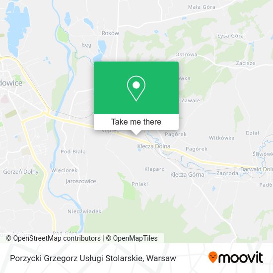 Porzycki Grzegorz Usługi Stolarskie map