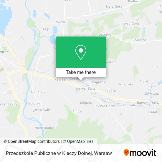 Przedszkole Publiczne w Kleczy Dolnej map