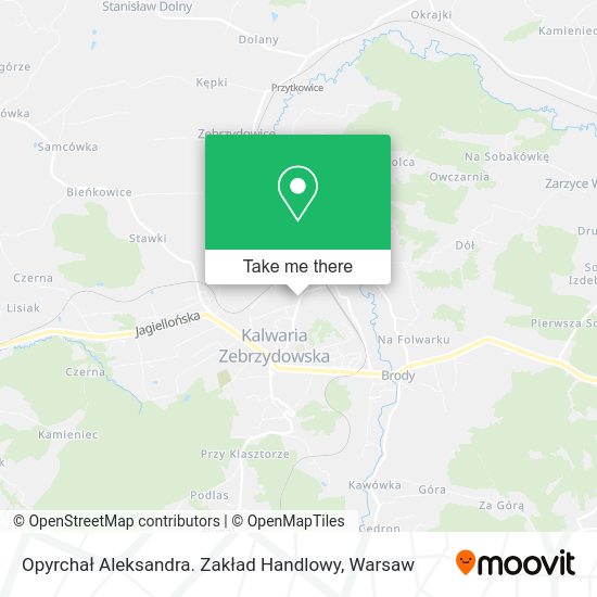 Opyrchał Aleksandra. Zakład Handlowy map