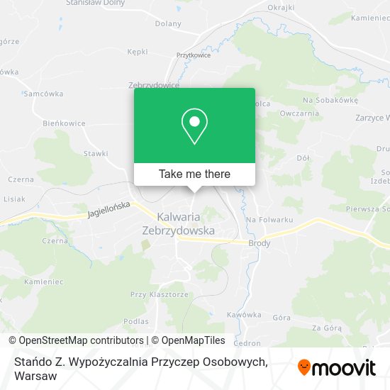 Stańdo Z. Wypożyczalnia Przyczep Osobowych map