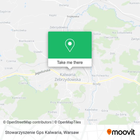 Карта Stowarzyszenie Gps Kalwaria