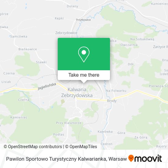 Pawilon Sportowo Turystyczny Kalwarianka map