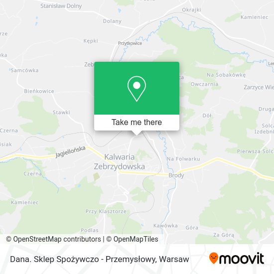 Dana. Sklep Spożywczo - Przemysłowy map