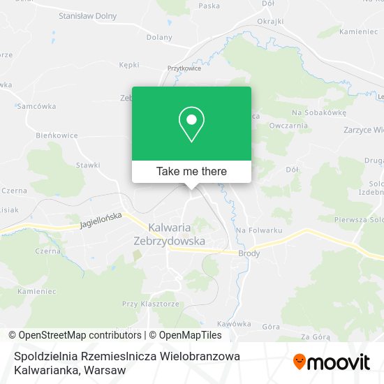 Spoldzielnia Rzemieslnicza Wielobranzowa Kalwarianka map