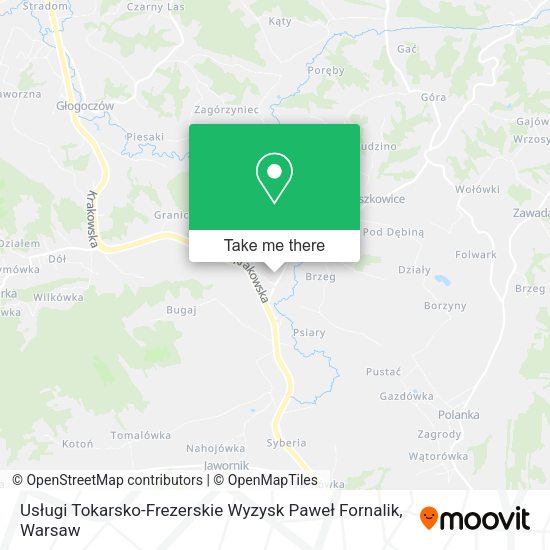 Usługi Tokarsko-Frezerskie Wyzysk Paweł Fornalik map