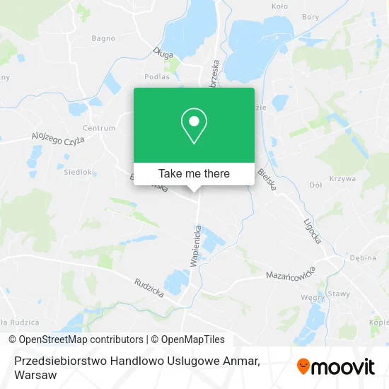 Карта Przedsiebiorstwo Handlowo Uslugowe Anmar