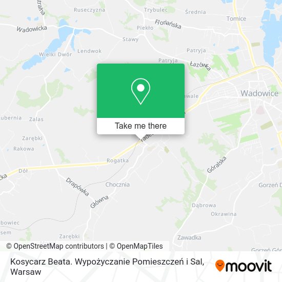 Kosycarz Beata. Wypożyczanie Pomieszczeń i Sal map