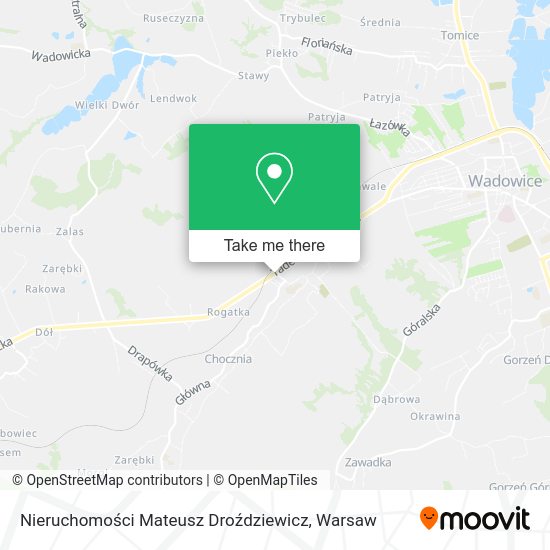 Nieruchomości Mateusz Droździewicz map