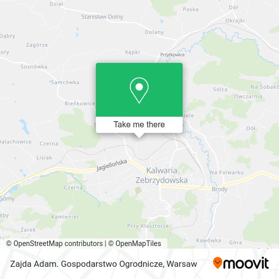 Zajda Adam. Gospodarstwo Ogrodnicze map