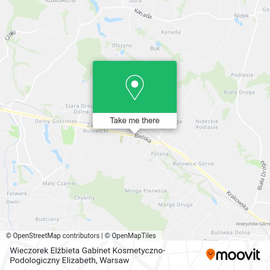 Wieczorek Elżbieta Gabinet Kosmetyczno-Podologiczny Elizabeth map