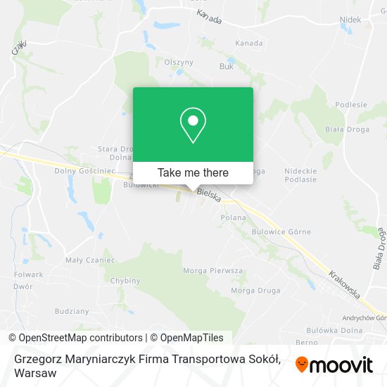 Grzegorz Maryniarczyk Firma Transportowa Sokół map