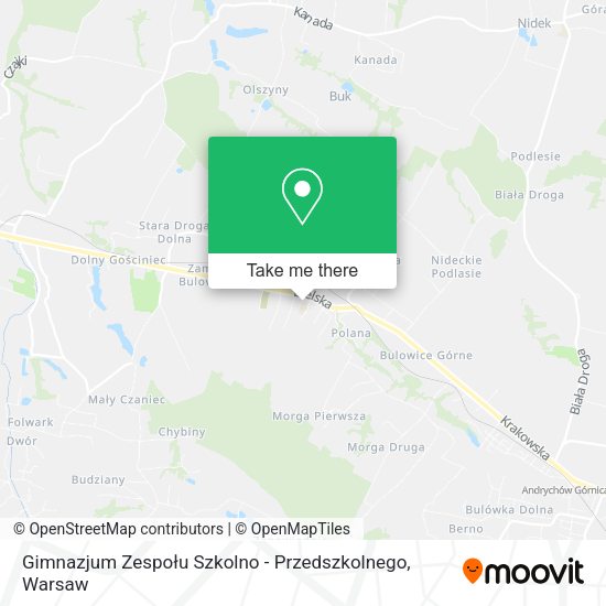 Gimnazjum Zespołu Szkolno - Przedszkolnego map