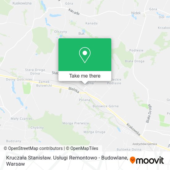 Kruczała Stanisław. Usługi Remontowo - Budowlane map