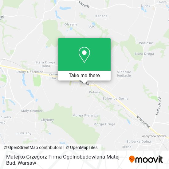 Matejko Grzegorz Firma Ogólnobudowlana Matej-Bud map