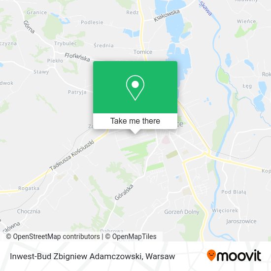 Inwest-Bud Zbigniew Adamczowski map