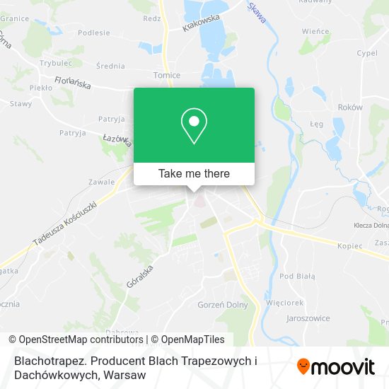 Blachotrapez. Producent Blach Trapezowych i Dachówkowych map