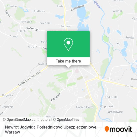 Nawrot Jadwiga Pośrednictwo Ubezpieczeniowe map