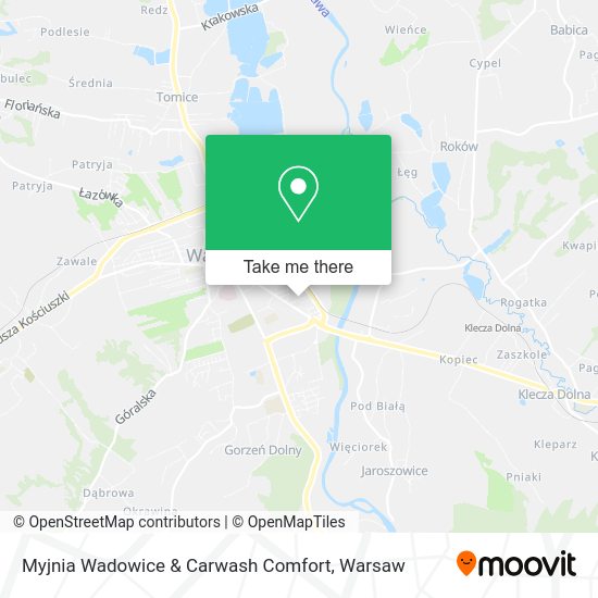 Myjnia Wadowice & Carwash Comfort map