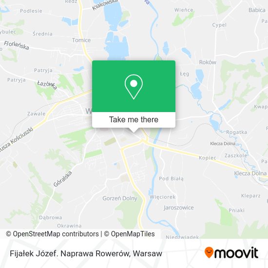 Fijałek Józef. Naprawa Rowerów map