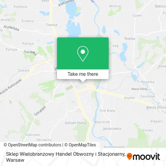 Sklep Wielobranzowy Handel Obwozny i Stacjonarny map