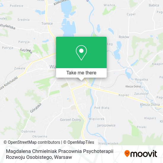 Magdalena Chmielniak Pracownia Psychoterapii Rozwoju Osobistego map