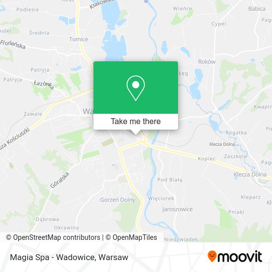 Magia Spa - Wadowice map