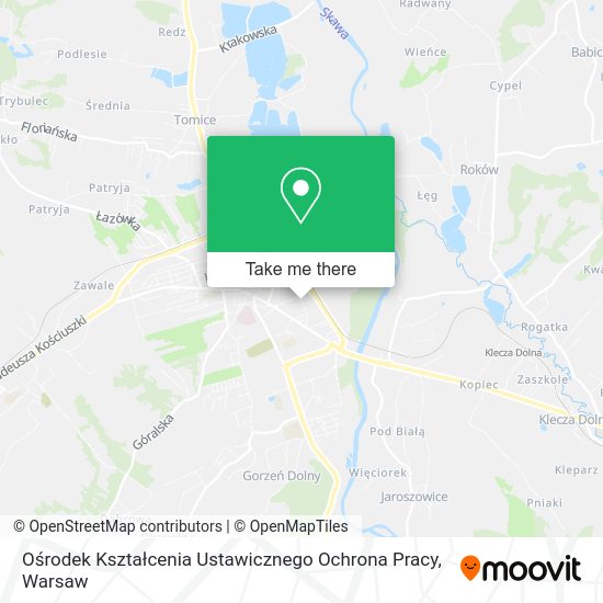 Ośrodek Kształcenia Ustawicznego Ochrona Pracy map