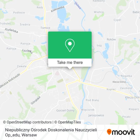 Niepubliczny Ośrodek Doskonalenia Nauczycieli Op_edu map