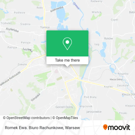 Карта Romek Ewa. Biuro Rachunkowe