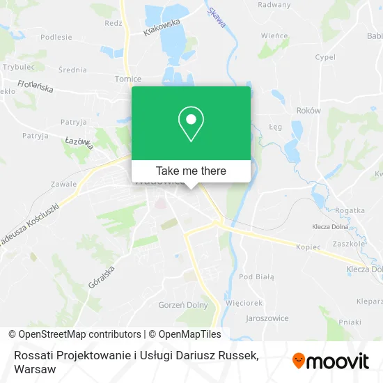 Карта Rossati Projektowanie i Usługi Dariusz Russek