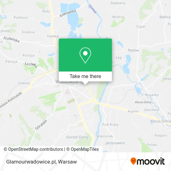 Карта Glamourwadowice.pl