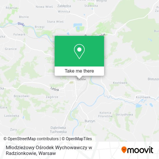 Młodzieżowy Ośrodek Wychowawczy w Radzionkowie map