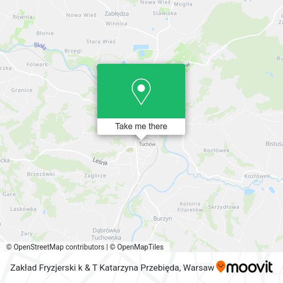 Zakład Fryzjerski k & T Katarzyna Przebięda map