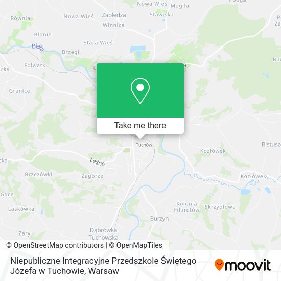 Niepubliczne Integracyjne Przedszkole Świętego Józefa w Tuchowie map