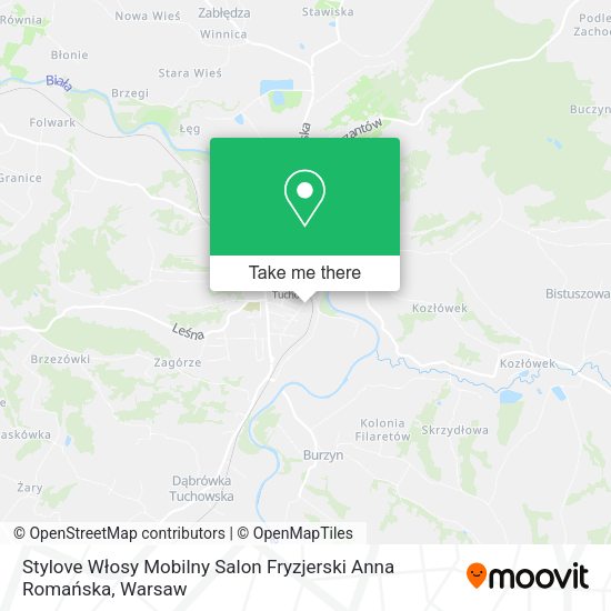 Stylove Włosy Mobilny Salon Fryzjerski Anna Romańska map