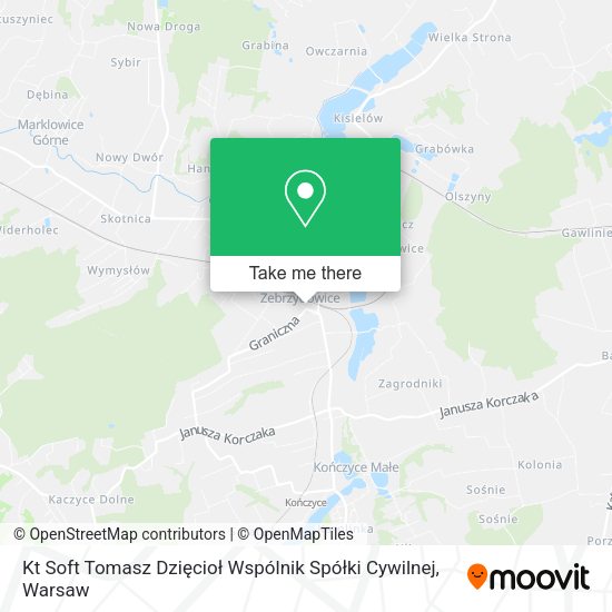 Kt Soft Tomasz Dzięcioł Wspólnik Spółki Cywilnej map